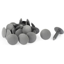 20pcs Gray Plastic Rivet Buckle Ceiling Lining Trim Panel Clips
