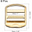 Metal Ladder Buckle, Slider Metal Adjustable Buckles, for Webbing Backpack Strap 2