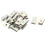 30 Pcs Spring Car Door Panel Spire Screw U-Type Clips 30mm X 15mm 1