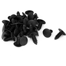 a15122500ux0506 8mm x 6mm Hole Plastic Car Fender Fir Tree Clips Rivets Fastener 30pcs 30 Pack