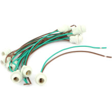 10pcs Motorcycle T10 Light Lamp Bulb Socket Holder Wire Connector 14cm