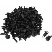 100 Pcs Auto Car Door Fender 6mm Hole Push in Plastic Rivets Clips
