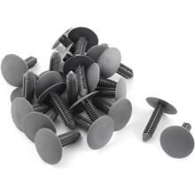 Plastic Car Door Hood Retainer Fastener Clips Rivets 22Pcs Gray