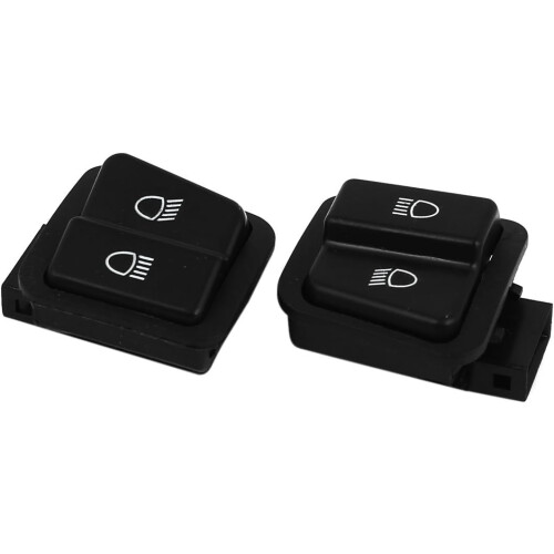 Scooter 2 Position Headlight Push Switch 2 Pcs