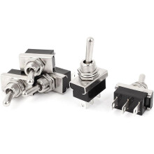 DC 12V On/Off/On 3 Position 3P Toggle Switch 5Pcs