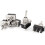 DC 12V On/Off/On 3 Position 3P Toggle Switch 5Pcs 1