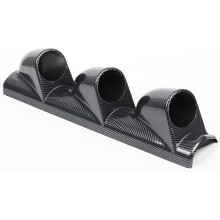 Right-Pillar Pod Triple 3 Hole Gauge Holder Case Trim Cover for Car