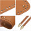 Leather Bag Backpack Making Set, 3Pcs Leather Purse Making Kit with Bag Bottom, Shoulder Strap, Drawstring for DIY Bag Making, Brown 4