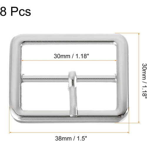 Metal Roller Buckles, Single Prong Belt Strap Adjuster 1