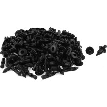 6mm x 11mm x 10mm Car Fender Bumper Push Clip Rivet Fasteners 100pcs