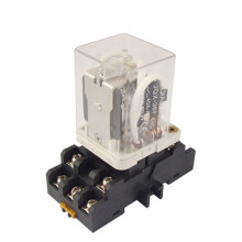 A11063000ux0050 Coil Voltage Power Relay, 3PDT 11 Pin with Socket, JQX-38F, 40 Amp, DC, 24V