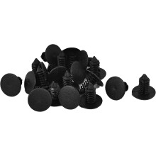 9mm x 20mm x 18mm Plastic Car Bumper Fender Fir Tree Clips Rivet Universal 20pcs
