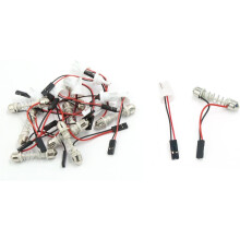 20 Pcs 39mm BA9S Festoon Dome Adapter T10 Bulb Socket Connector for Car Light