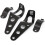 2pcs Black Universal Motorcycle Headlight Brackets Fits 28mm-43mm Fork Tubes 1