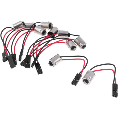 10pcs T10 BA9S LED Bulb Lamp Light Wire Cable Adapter Socket for Automobile