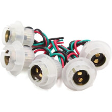 5pcs DC 12V 1157 BAY15d 2357 Socket Harness Wiring for LED Blub Tail Brake Light