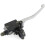 Motorcycle Metal Front Brake Master Pump Lever Black Silver Tone 1