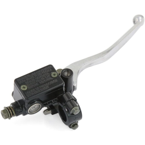 Motorcycle Metal Front Brake Master Pump Lever Black Silver Tone