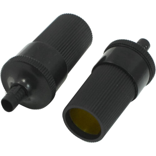 Pack 5pcs Black Plastic Housing Auto Car Cigarette Lighter Female Socket DC 12V