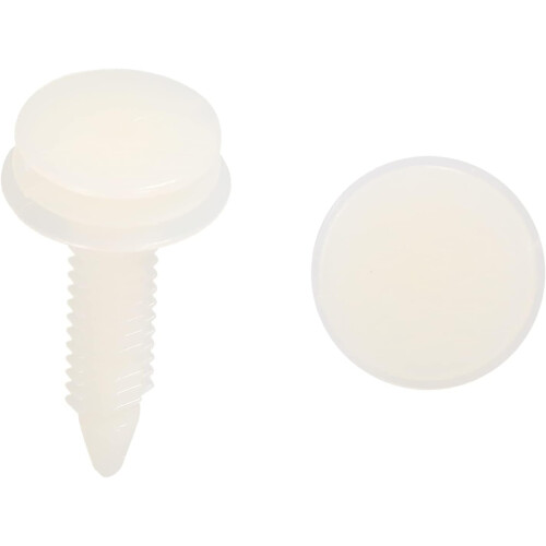 50pcs 7mm Hole Plastic Rivet Car Door Trim Panel Retainer Clip Beige