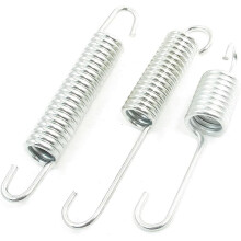 3 in 1 Ring Metal Motorcycle Kickstand Spring Silver Tone