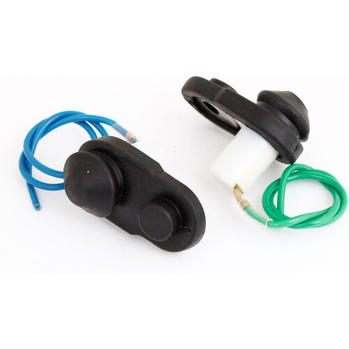 2 Pcs Plastic Pre-wired Door Courtesy Light Switch Button for Auto