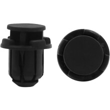 50Pcs Black Car Bumper Fender Rivets Plastic Push Clips Fasteners 14mm Hole Dia