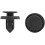 100 Pcs Black Plastic Splash Trim Defender Fastener Mat Clip 1