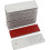 White Car Reflective Warning Plate Adhesive Reflector Replacement 145mm x 50mm 20 Pcs 1