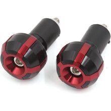 Motorcycle Universal Aluminum Alloy Handle Bar Hand Grip End Cap 2 Pcs