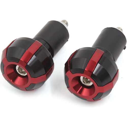 Motorcycle Universal Aluminum Alloy Handle Bar Hand Grip End Cap 2 Pcs