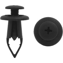 50Pcs Black Plastic Rivet Push-Type Expansion Screw Fastener Clips 9mm for Car