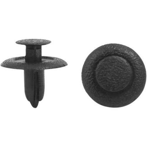 10 Pcs 6mm Hole Retainer Clips Plastic Rivets Flaps Bumper Fender Push Clips