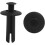 50Pcs Universal Plastic Rivets Trim Panel Push Type Fastener Clips Black 8mm 1