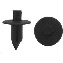 100pcs Black Plastic Rivets Fastener Bumper Fender Push Pin Clips 7mm for Car