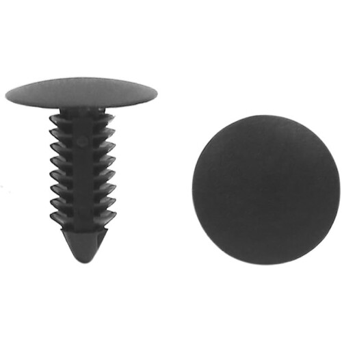 10 Pcs 7.5mm Hole Retainer Clips Plastic Drive Rivets Flaps Bumper Push Clips