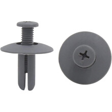 Gray Bumper Fender Plastic Rivets Retainer Clip 8mm Hole Diameter 50 Pcs for Car