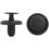 50Pcs Black Plastic Rivet Push-Type Bumper Retainer Clips for 7mm Hole 1