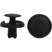 100Pcs Plastic Rivets Trim Panel Push Type Fastener Retainer Clips 7mm Black