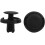 100Pcs Plastic Rivets Trim Panel Push Type Fastener Retainer Clips 7mm Black 1