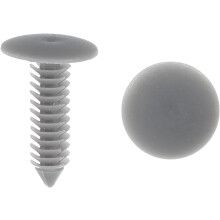 50 Pcs Gray Plastic Door Bumper Retainer Clips Rivets for 7mm Dia Hole