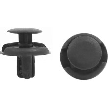 100 Pcs 7mm Hole Plastic Door Bumper Panel Fastener Trim Clips Black for Buick