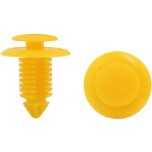100pcs Yellow Door Bumper Plastic Trim Panel Rivets Clips 9mm for Truck