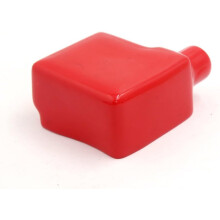 Universal PVC Battery Terminal Insulating Protector Covers Red 75 x 60 x 33mm