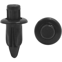 20 Pcs Black 6mm Hole Plastic Rivets Fastener Push Pin Clips for Fender Bumper