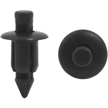 50Pcs Black Plastic Rivets Splash Guard Fastener Clips 6mm for Car