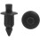 50Pcs Black Plastic Rivets Splash Guard Fastener Clips 6mm for Car 1