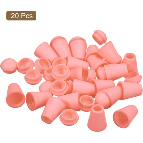 Bell End Stoppers Plastic Cord Rope End Lock Rope Fasteners Toggle Clip with Lid for Drawstring Lanyard Backpack 2