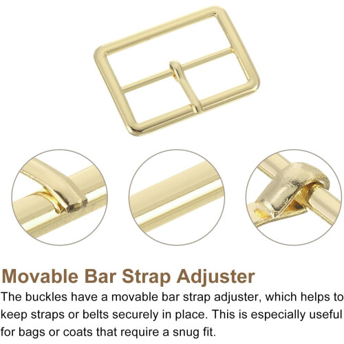 Metal Roller Buckles, Single Prong Belt Strap Adjuster 2