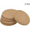 100mm(3.94") Round Coasters 10mm Thick Cork Cup Mat Pad Round Edge 5pcs 3